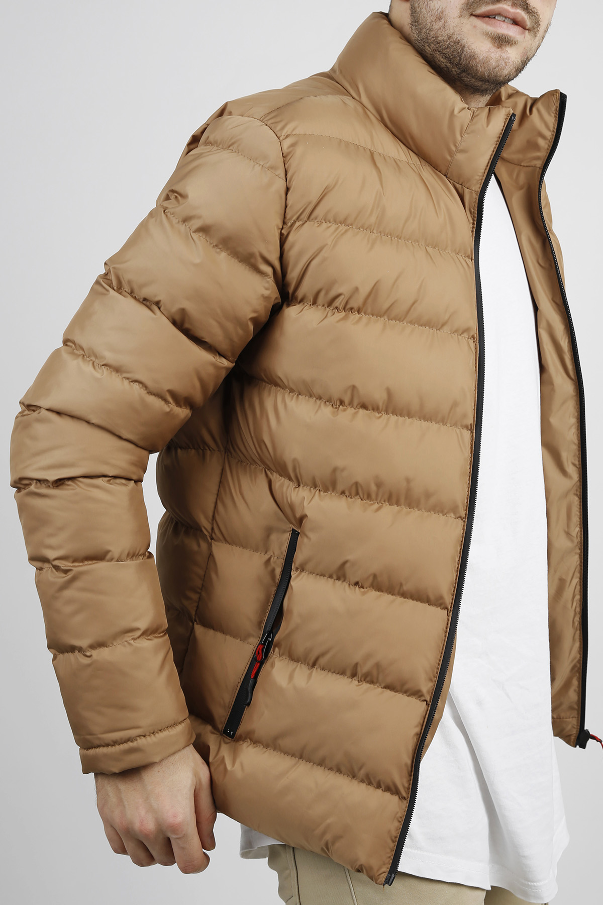 Açık Kahverengi Şişme Mont 1KXE4-44345-39 