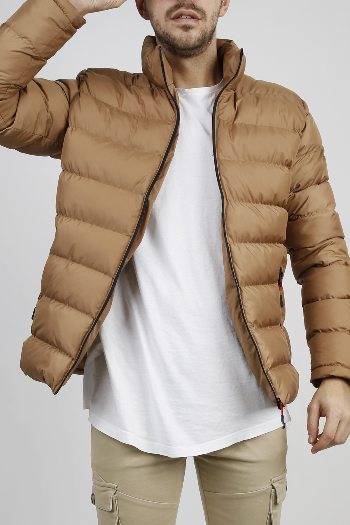 Açık Kahverengi Şişme Mont 1KXE4-44345-39 - 2