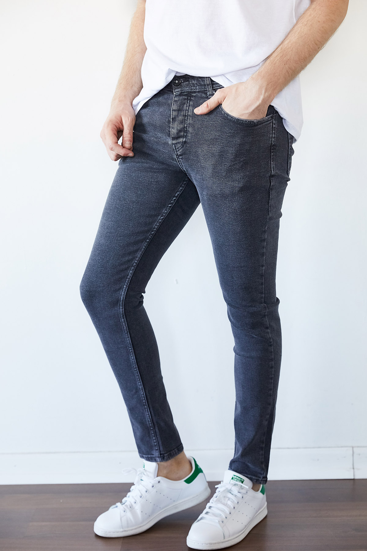 Antrasit Melanj Slim Fit Jean Pantolon 1KXE5-44255-47 - 1