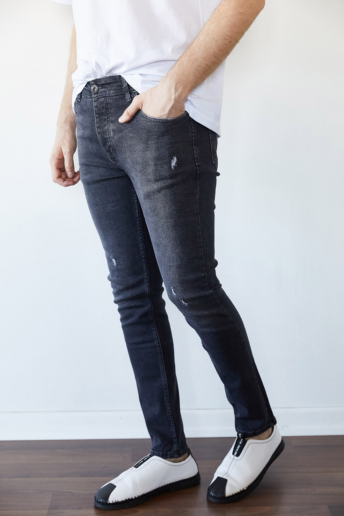 Antrasit Slim Fit Jean Pantolon 1KXE5-44256-36 - 2