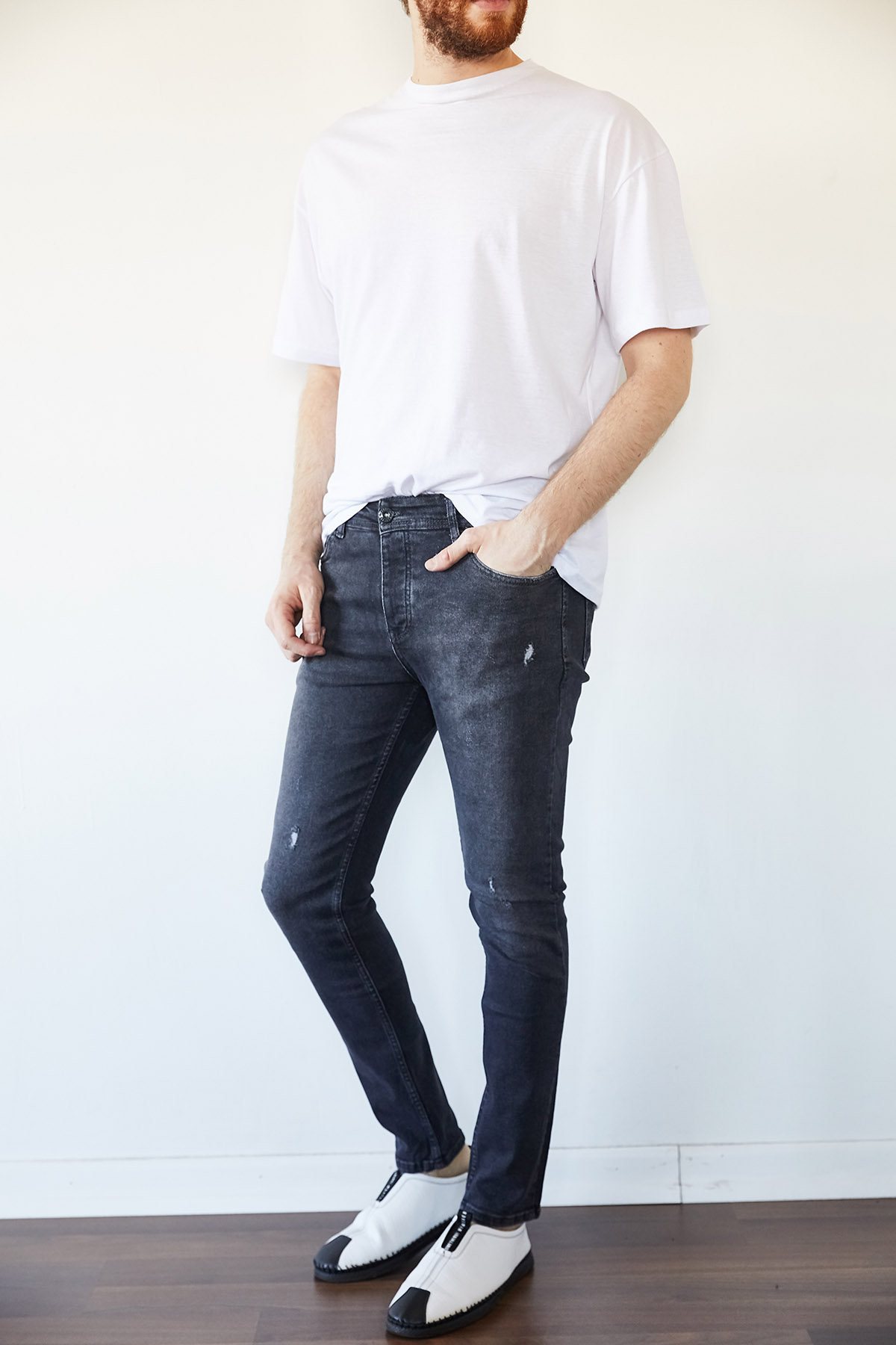 Antrasit Slim Fit Jean Pantolon 1KXE5-44256-36 - 4