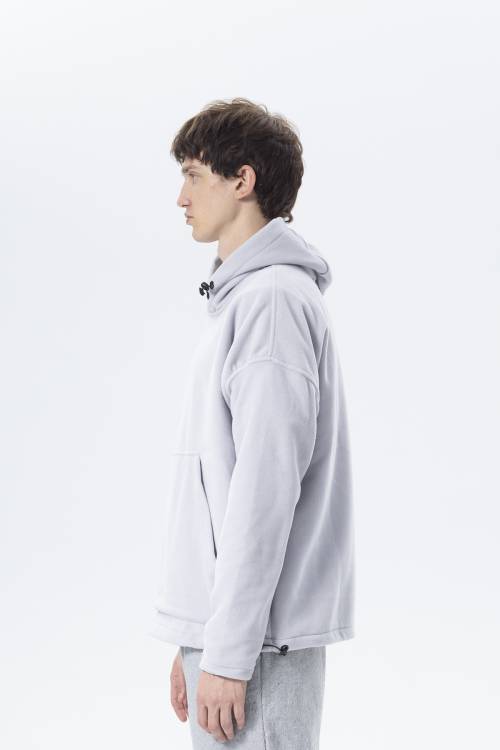Bebe Mavisi Oversize Kapüşonlu Polar Sweatshirt 2KXE8-45511-55 - 3