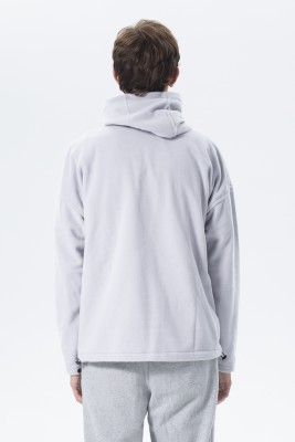 Bebe Mavisi Oversize Kapüşonlu Polar Sweatshirt 2KXE8-45511-55 - 4