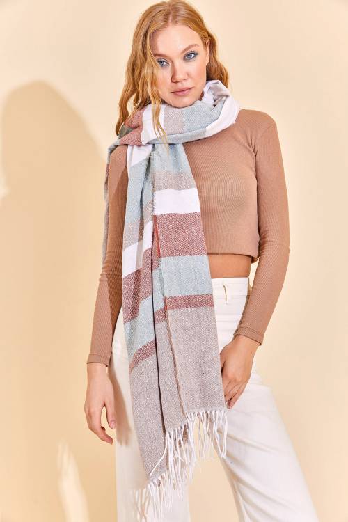 Bebe Mavisi Renk Geçişli Atkı 3KXK9-46445-55 - 2