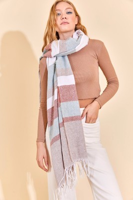 Bebe Mavisi Renk Geçişli Atkı 3KXK9-46445-55 - 3