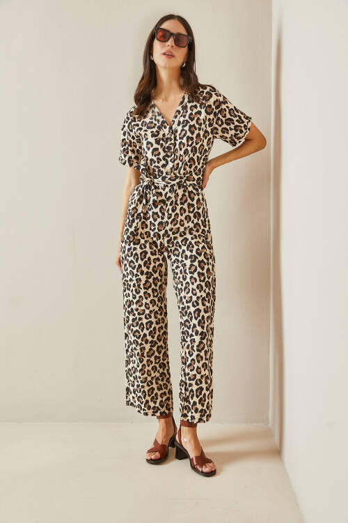 Bej Leopar Desenli Salaş Tulum 5YXK6-48667-25 - 4