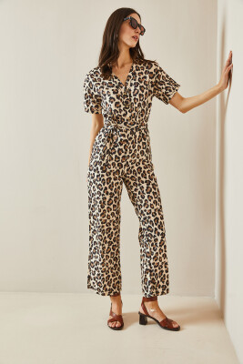 Bej Leopar Desenli Salaş Tulum 5YXK6-48667-25 - 6