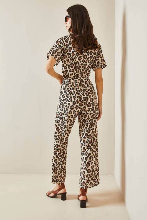 Bej Leopar Desenli Salaş Tulum 5YXK6-48667-25 - 7