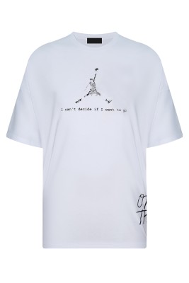 Beyaz Arkası Baskılı Oversize T-Shirt 2YXE2-45990-01 - Thumbnail