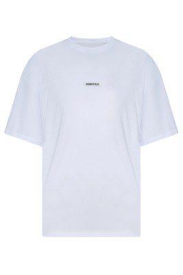 XHAN - Beyaz Essentials Aksesuarlı Oversize T-Shirt 2YXE2-45973-01