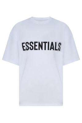 Beyaz Essentials Basklı Oversize Tişört 2YXE2-45975-01 - 1