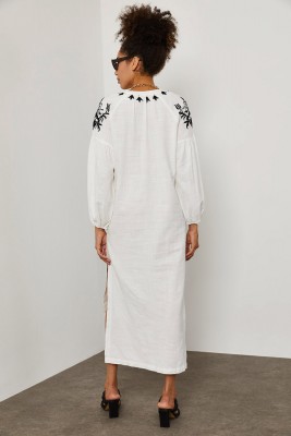 Beyaz Püsküllü Elbise 1YXK6-45258-01 - 8
