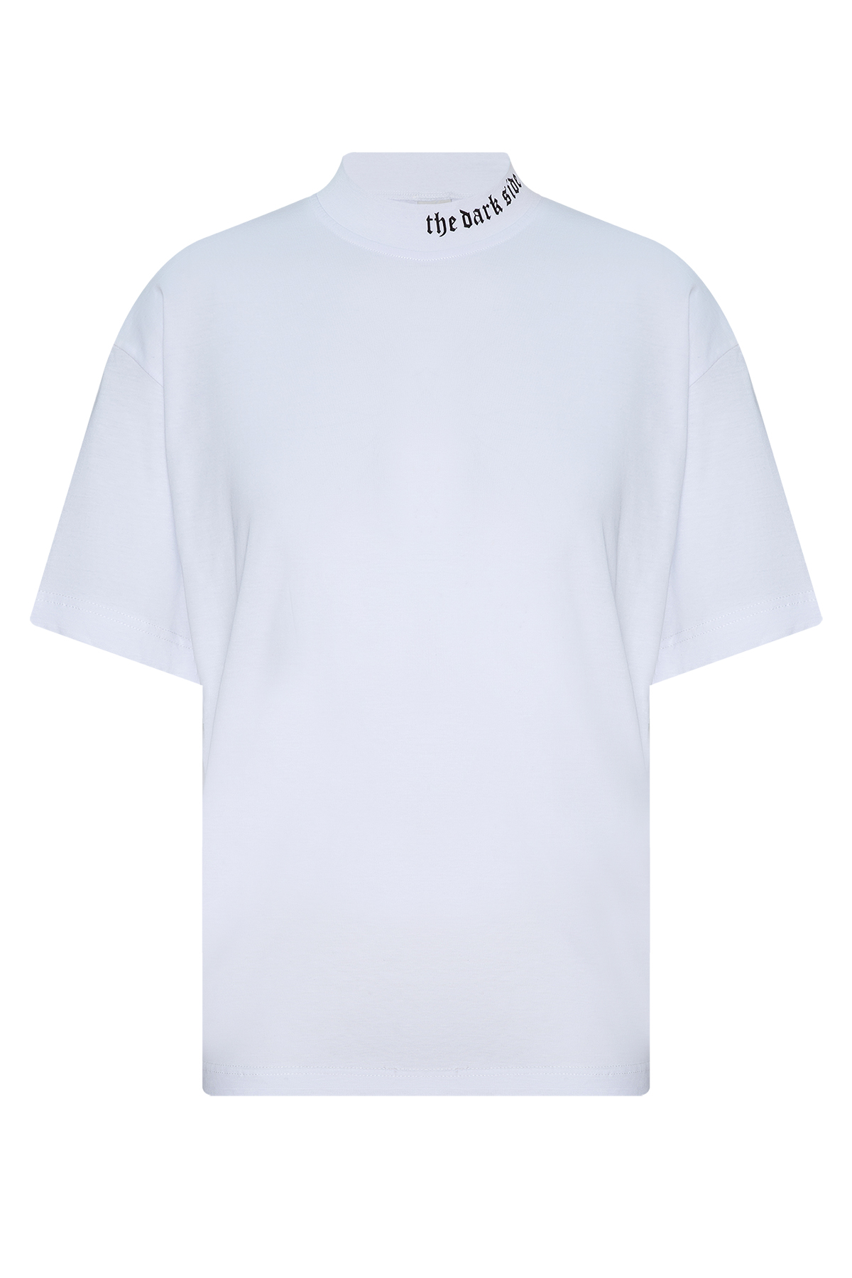 Beyaz Ribanalı & Yazı Detaylı Oversize T-Shirt 2YXE2-45987-01