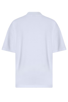 Beyaz Ribanalı & Yazı Detaylı Oversize T-Shirt 2YXE2-45987-01 - Thumbnail