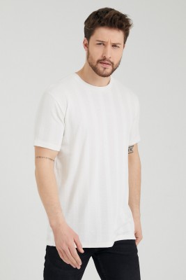 XHAN - Beyaz Triko T-Shirt 1KXE1-44797-01