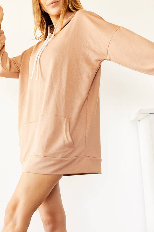 Bisküvi Rengi Sırt Baskılı Sweatshirt Elbise 0YXK8-44006-70 - 3