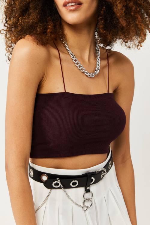 Bordo İp Askılı Kaşkorse Atlet 3YXK2-47129-05 - 4