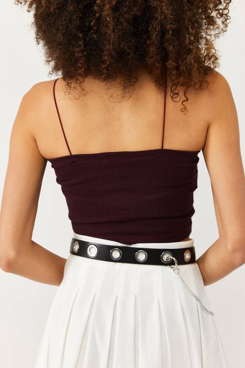 Bordo İp Askılı Kaşkorse Atlet 3YXK2-47129-05 - 6