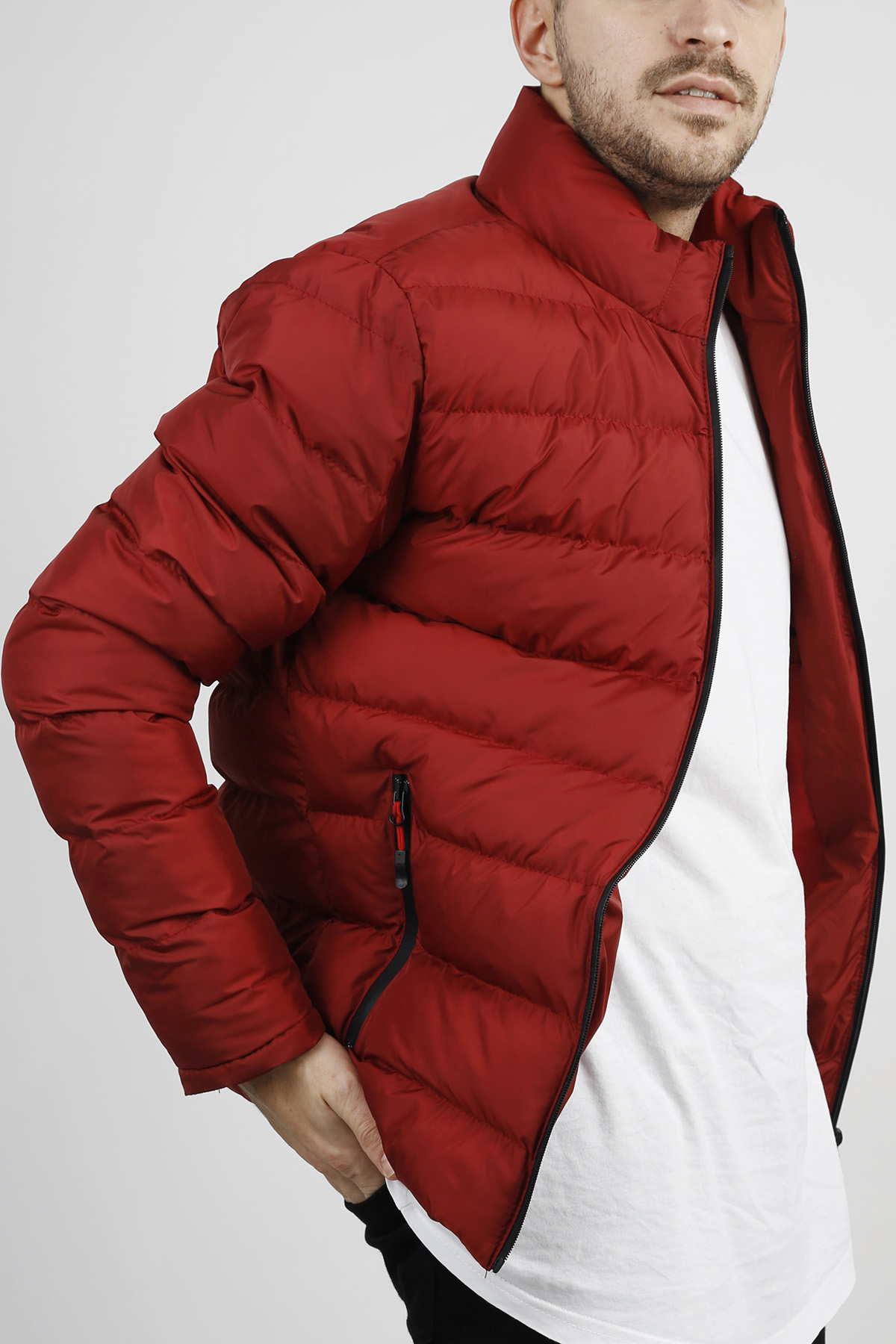 Bordo Şişme Mont 1KXE4-44345-05 