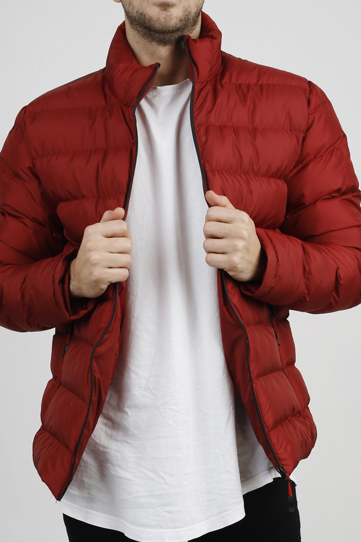 Bordo Şişme Mont 1KXE4-44345-05 - 2