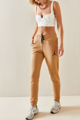 XHAN - Camel Rengi Baskılı Jogger Eşofman Altı 3YXK8-47523-53