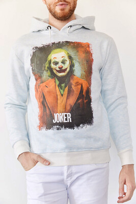 Ekru Joker Baskılı Sweatshirt 0YXE8-44037-52 