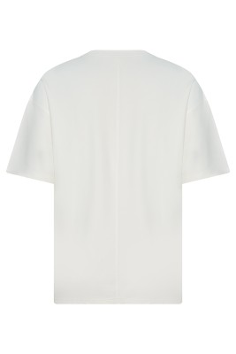 Ekru Kalın Ribanalı Oversize Tişört 2YXE2-45947-52 - 3