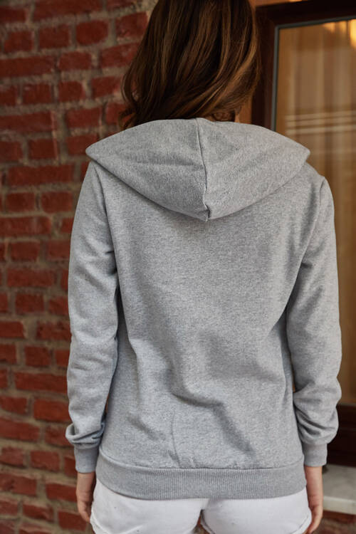 Gri Fermuarlı Sweat 9YXK8-41725-03 - 2