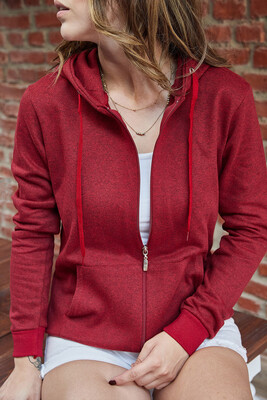 Bordo Fermuarlı Sweat 9YXK8-41725-05 - 1