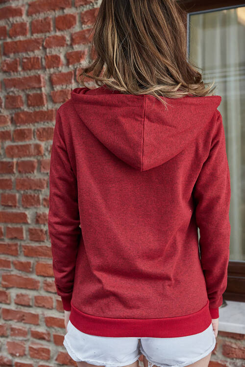 Bordo Fermuarlı Sweat 9YXK8-41725-05 - 2