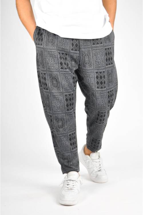 XHAN - Füme Desenli Relaxed Pantolon 3YXE5-46970-33