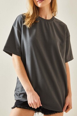 Füme Oversize Basic Tişört 3YXK1-47087-33 