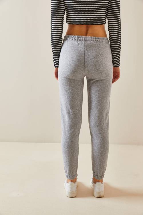 Gri Bağcıklı Jogger Eşofman Altı 4KXK8-47794-03 - 8