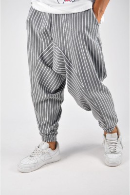 Gri Bol Kesim Şalvar Pantolon 3YXE5-47562-03 