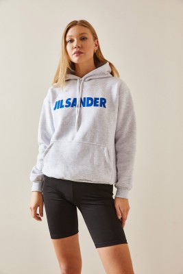 Gri Şardonlu Kapüşonlü Sweatshirt 4KXK8-47650-03 - 3