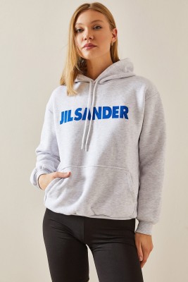 Gri Şardonlu Kapüşonlü Sweatshirt 4KXK8-47650-03 - 5