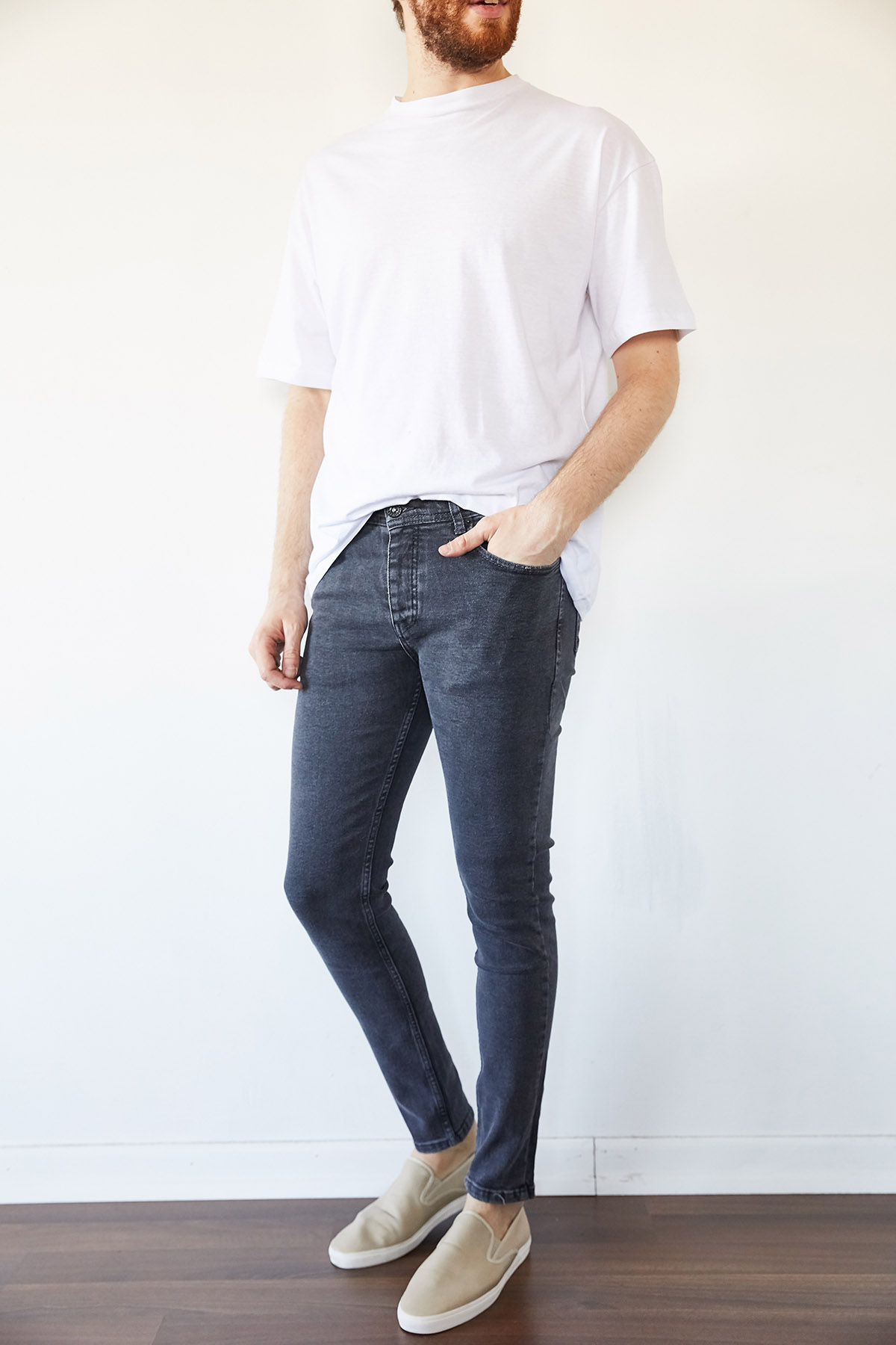 Gri Slim Fit Jean Pantolon 1KXE5-44255-03 - 4