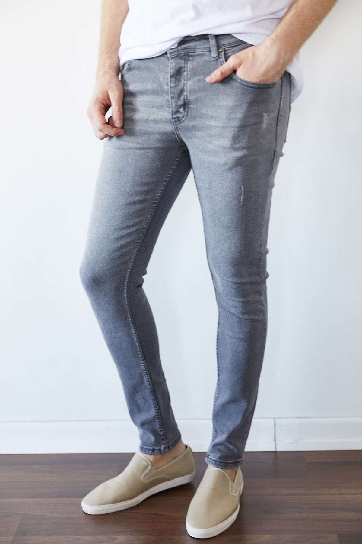Gri Slim Fit Jean Pantolon 1KXE5-44256-03 - 1