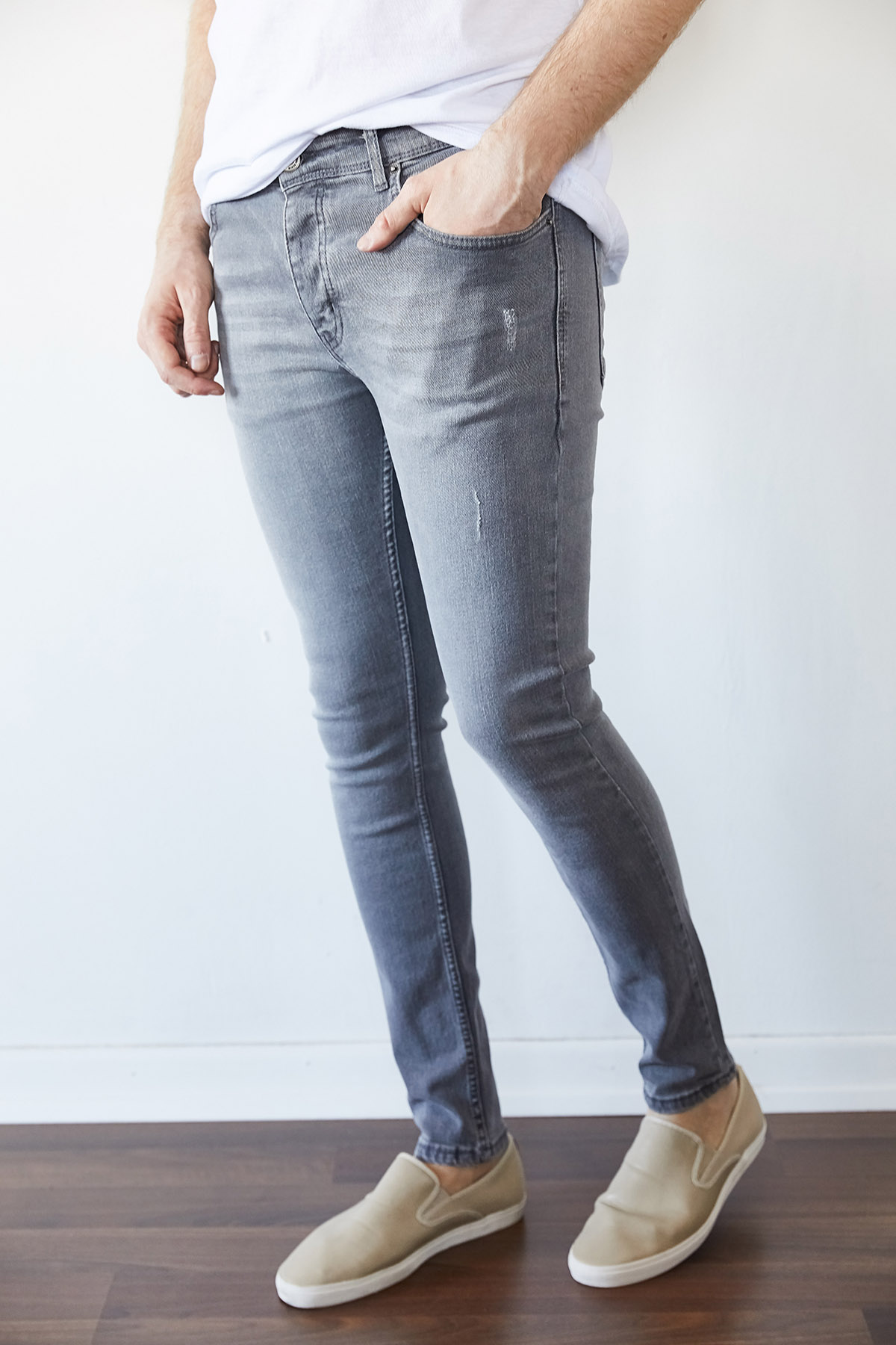 Gri Slim Fit Jean Pantolon 1KXE5-44256-03 - 2
