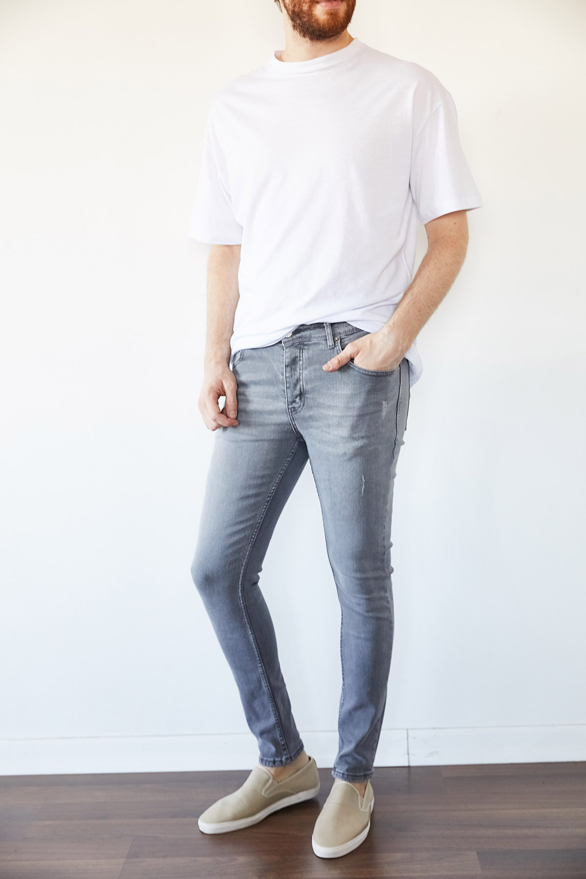 Gri Slim Fit Jean Pantolon 1KXE5-44256-03 - 4