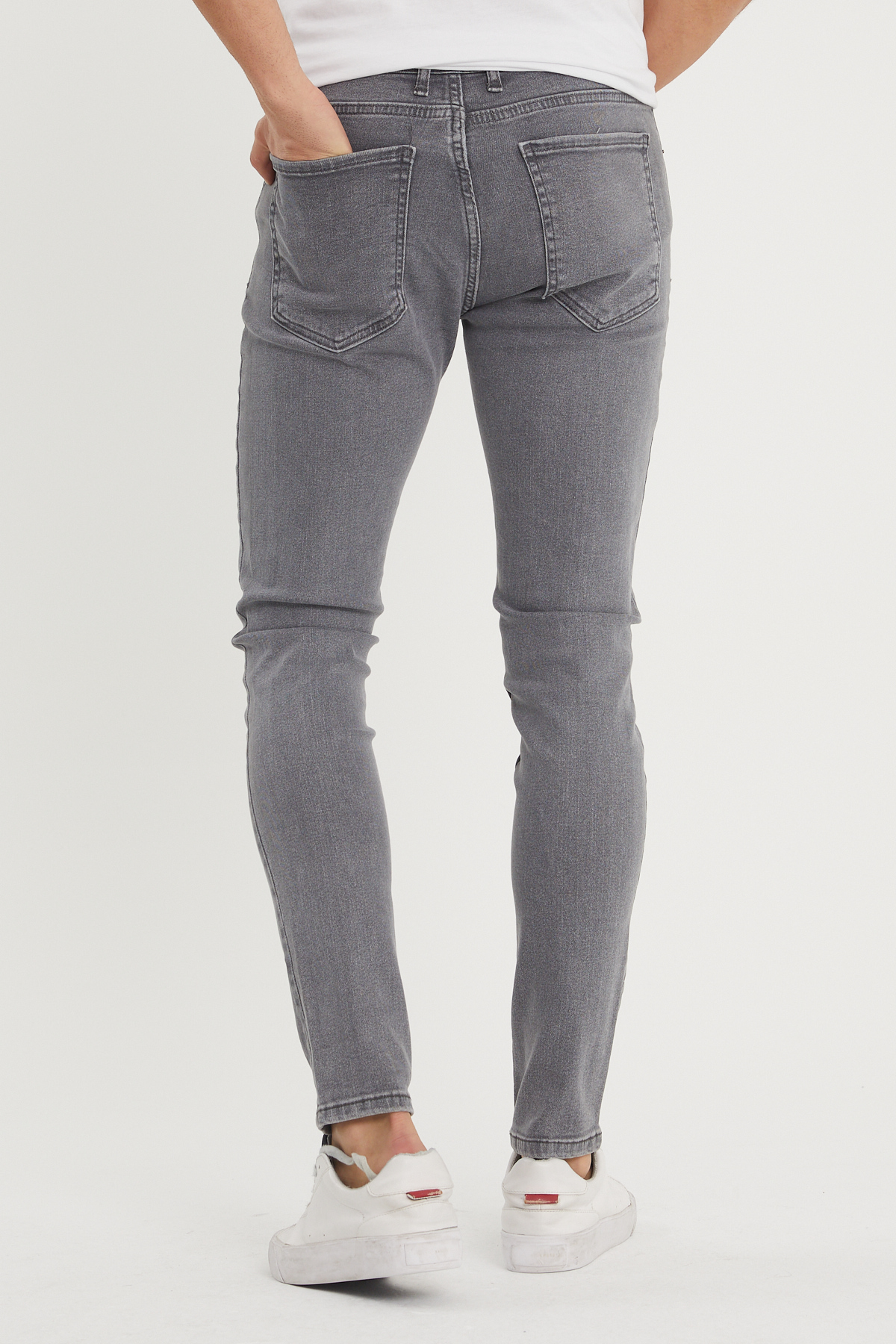 Gri Slim Fit Jean Pantolon 1KXE5-44358-03 - 3