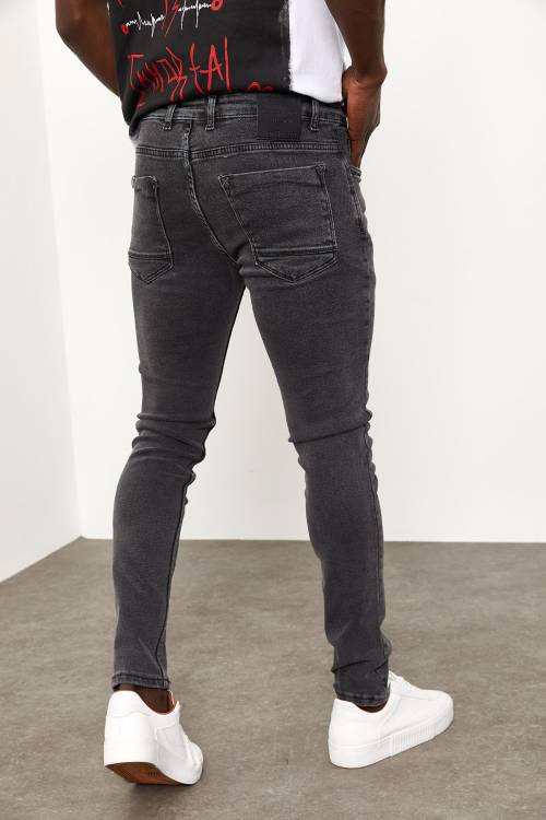 Gri Slim Fit Jeans 1YXE5-44990-03 - 7