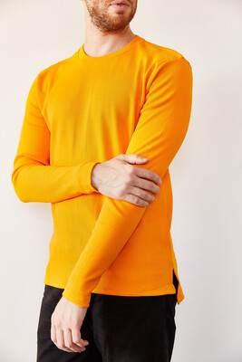 Hardal Arkası Uzun Basic Sweatshirt 0YXE8-44042-37 