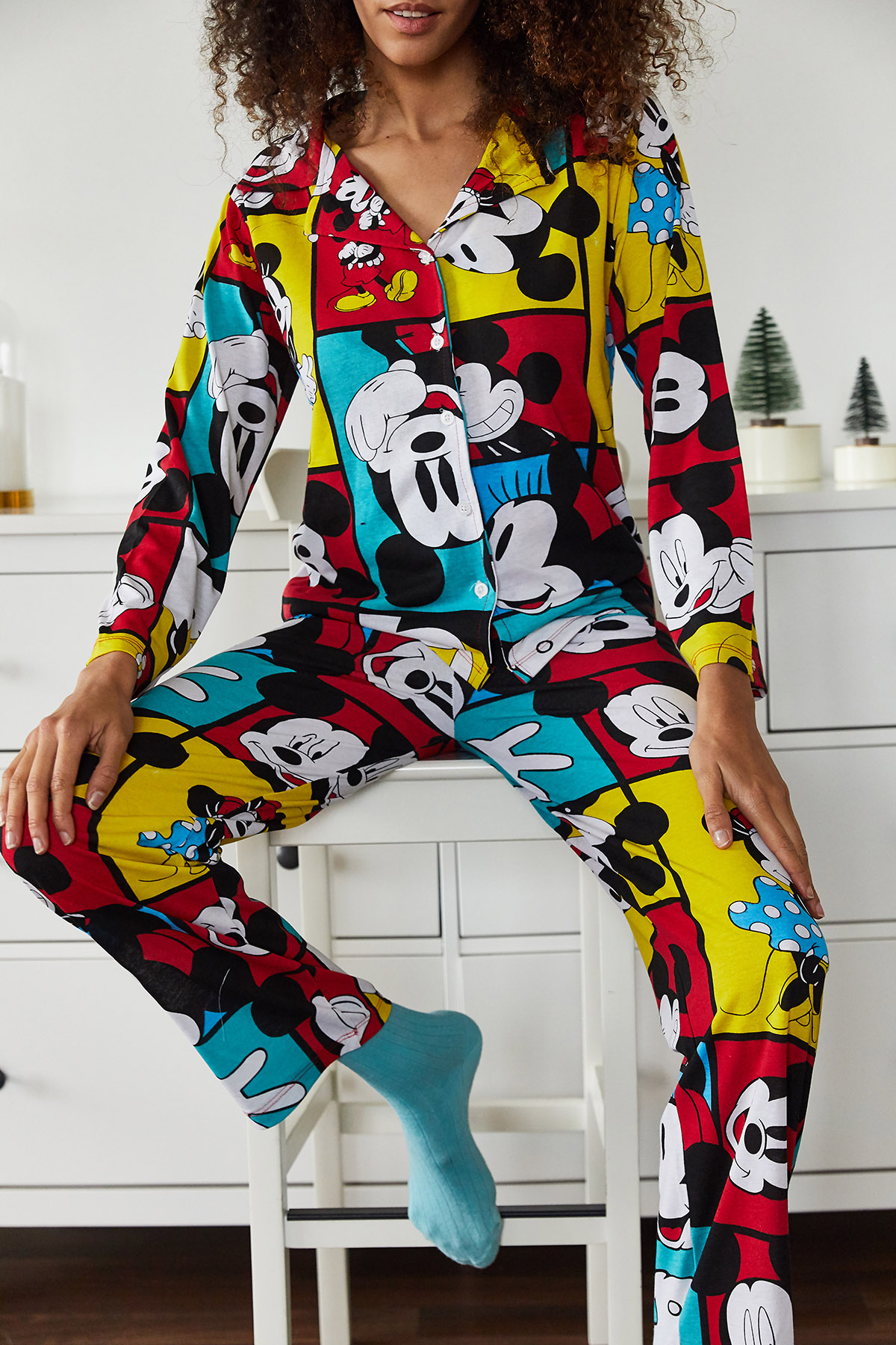Hardal Baskılı Pijama Takımı 1KXK8-44695-37 