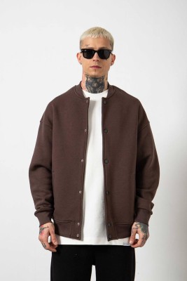 Kahverengi Oversize Basic Kolej Ceket 3KXE5-46524-18 