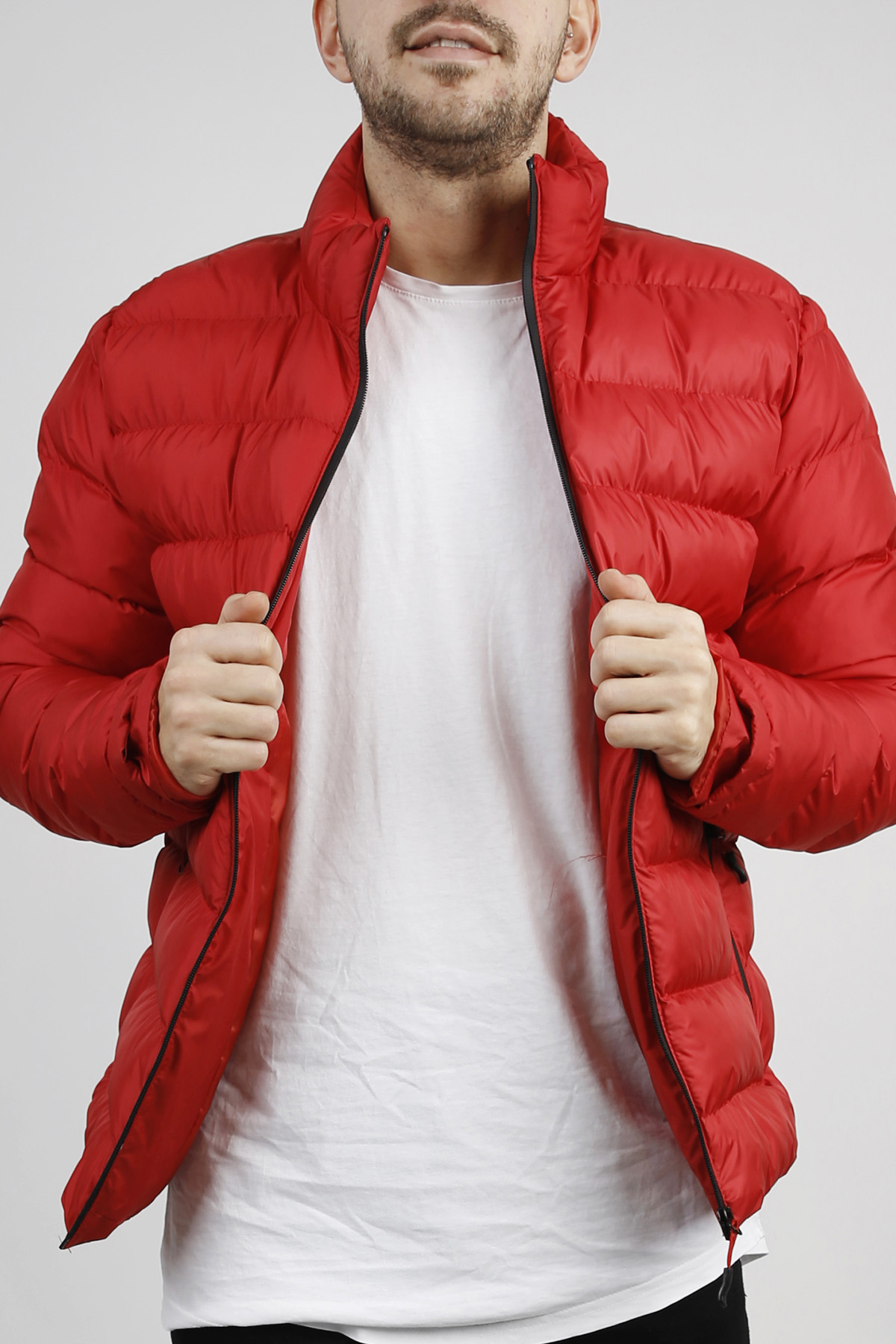 Kırmızı Şişme Mont 1KXE4-44345-04 - 2
