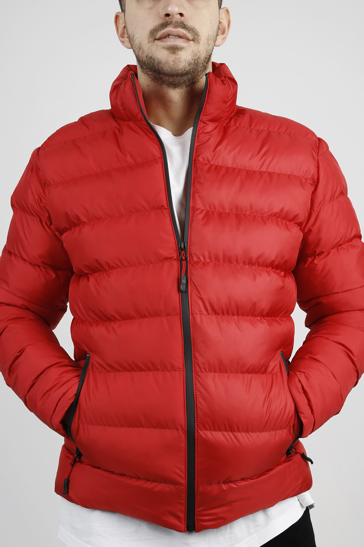 Kırmızı Şişme Mont 1KXE4-44345-04 - 4