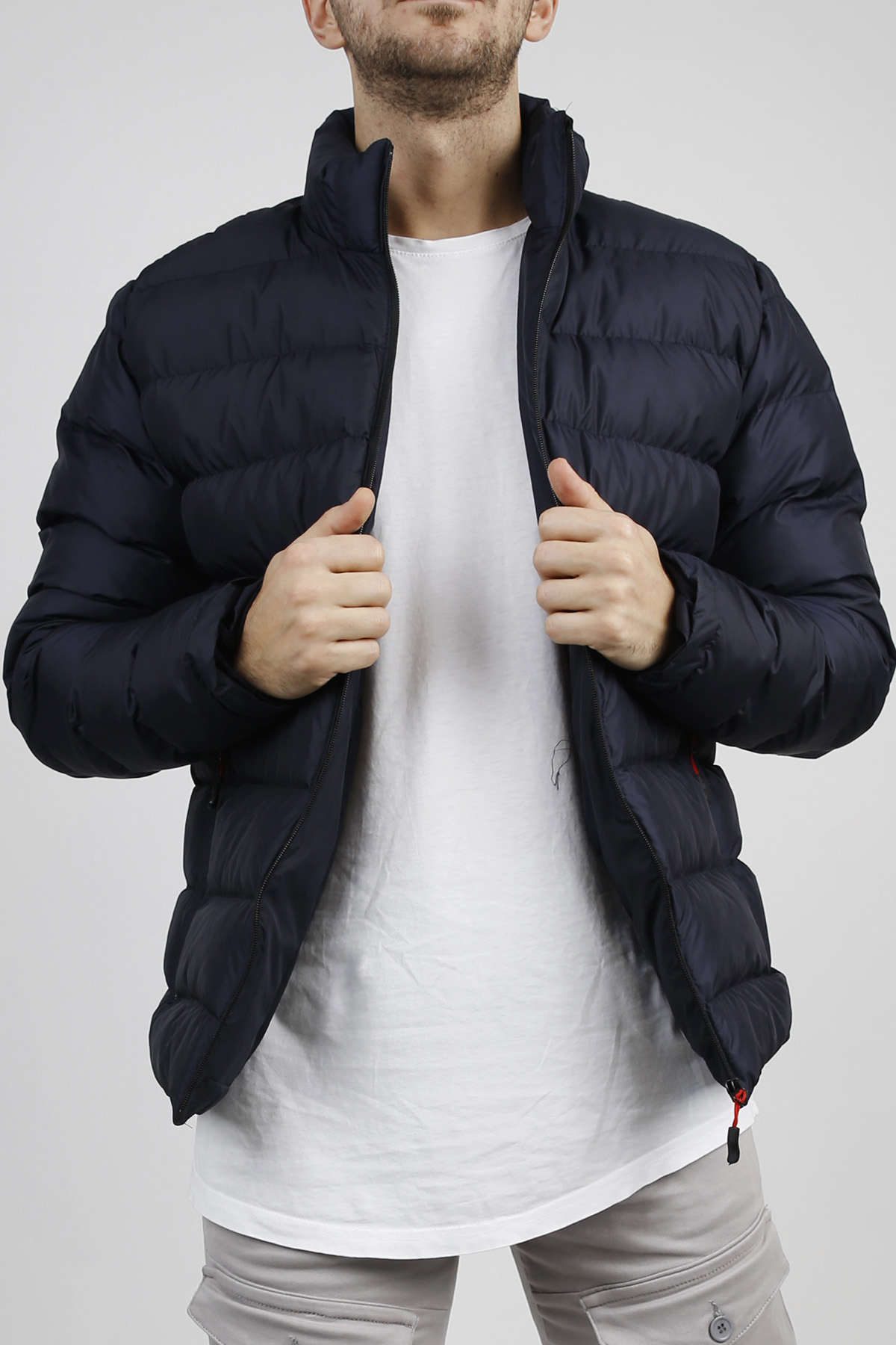 Lacivert Şişme Mont 1KXE4-44345-14 - 3