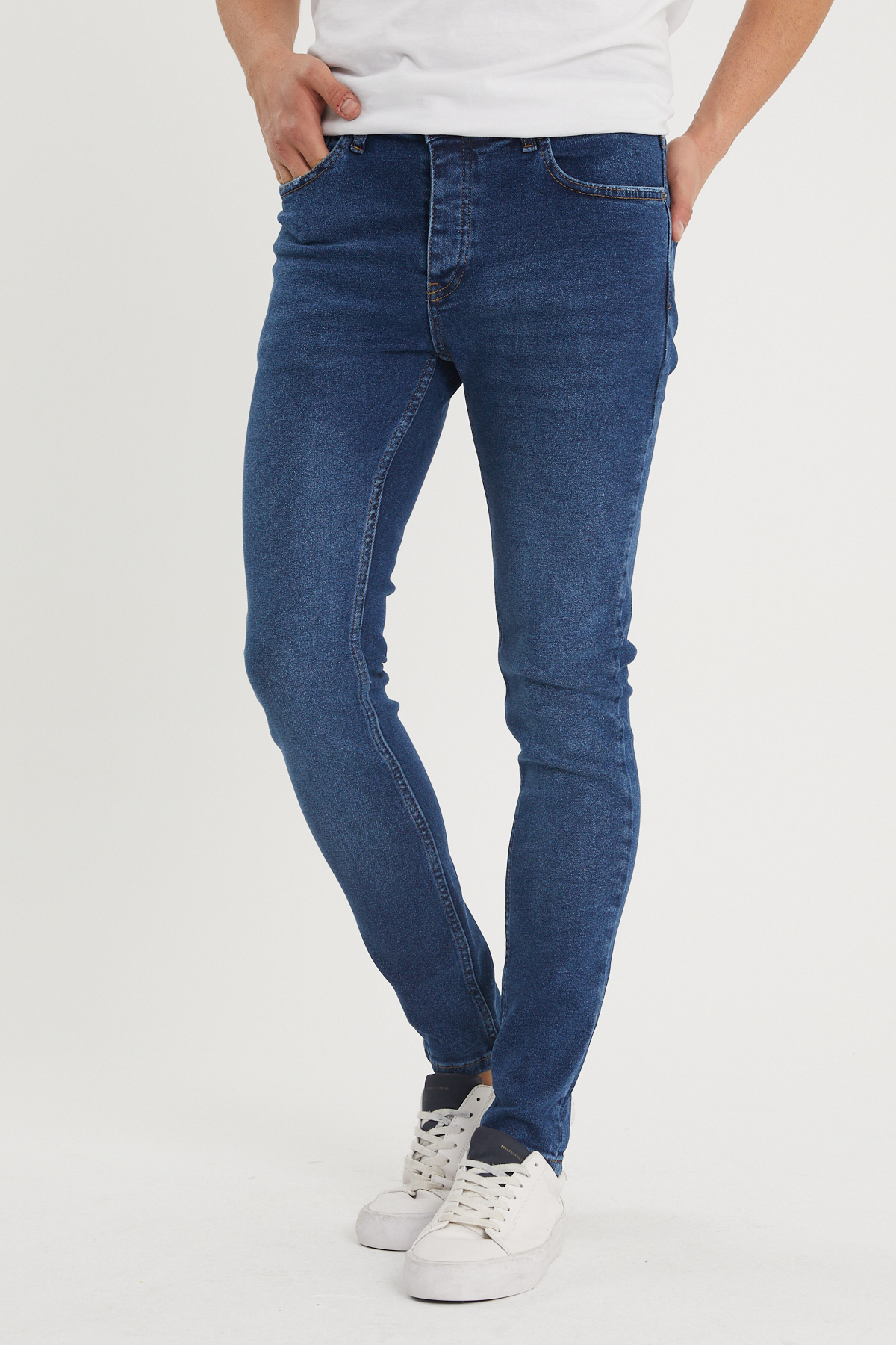 XHAN - Lacivert Slim Fit Jean Pantolon 1KXE5-44351-14
