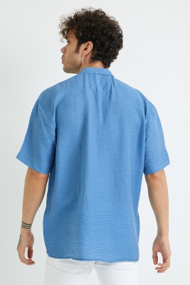 Mavi Oversize Gömlek 1YXE2-44883-12 - 6